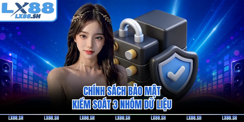 Chính sách bảo mật kiểm soát 3 nhóm dữ liệu