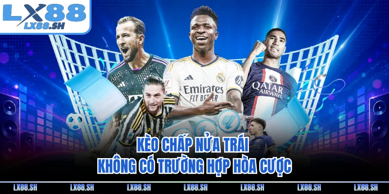 Kèo chấp nửa trái không có trường hợp hòa cược